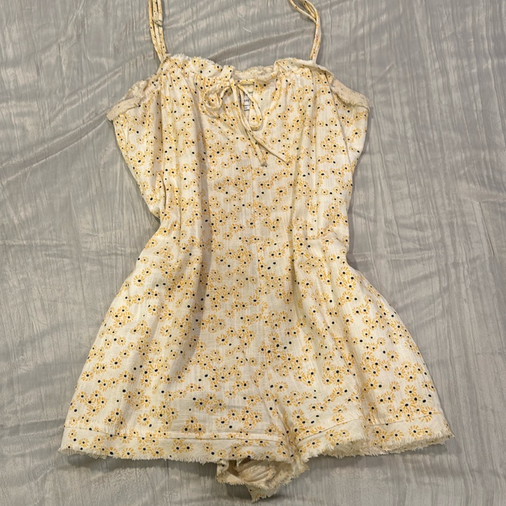 Yellow Flowers Romper